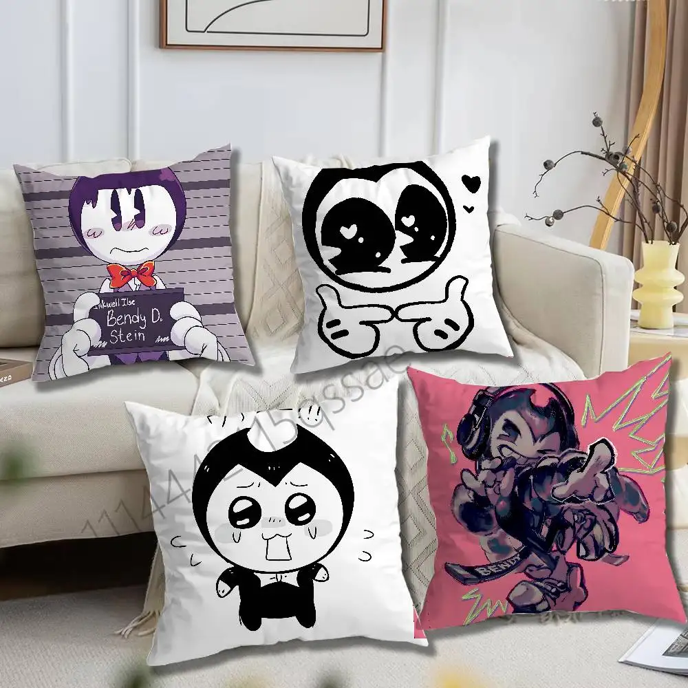 Game Etsy BATIM Bendy Pillow cases Sofa cushion cover home bedroom room decoration