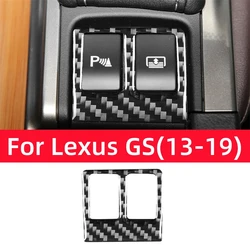 For Lexus GS 2013-2019 Interior Accessories Carbon Fiber Car Parking Radar Sunshade Switch Trim Cover Decoration Frame Stickers