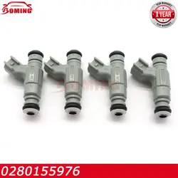 4PCS Fuel Injector 0280155976 Fit For Chrysler PT Cruiser 2.4L L4 Gas For Dodge Caravan Neon Stratus 2001-2003 04891345AA