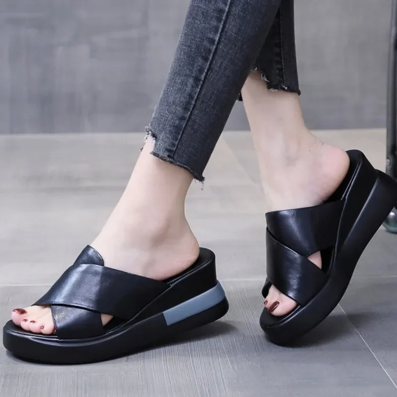 Fashion Women Sandals Breathable New Casual Comfortable Sandals Woman Soft Slip on Female Women\'s Orthopedic Sandal Footwear