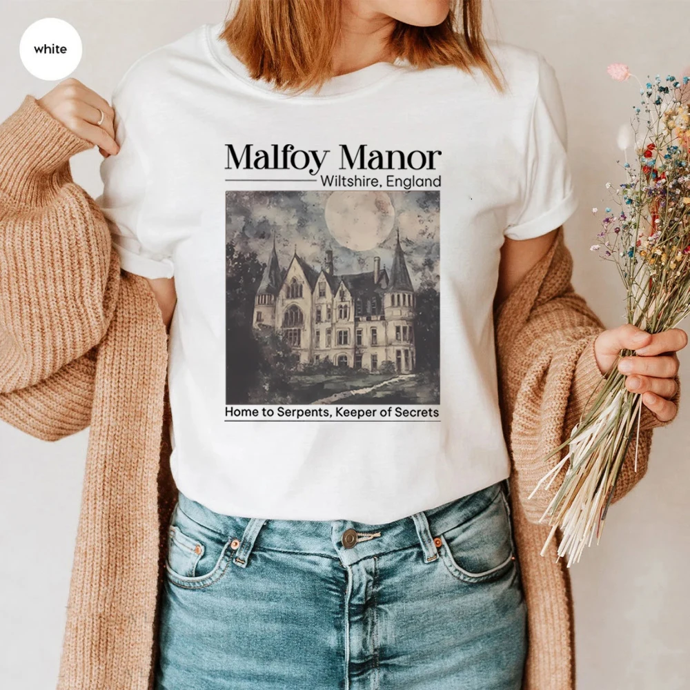 Malfoy Manor Shirt Wizard School Dracotok Dark Academia T-shirt Dramione Manacled Fanfiction Fanfic Tee Booktok Bookish Gift Top