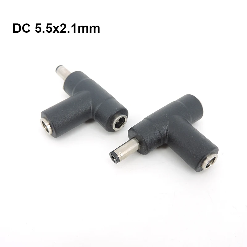3-Wege-DC 1 Stecker auf 2 Buchsen auf Stecker, Splitter-Klinkenstecker, Netzteil, 5,5 x 2,1 mm Stecker, 5,5 2,1 5521 Klinkenkabel, Verlängerungskonverter