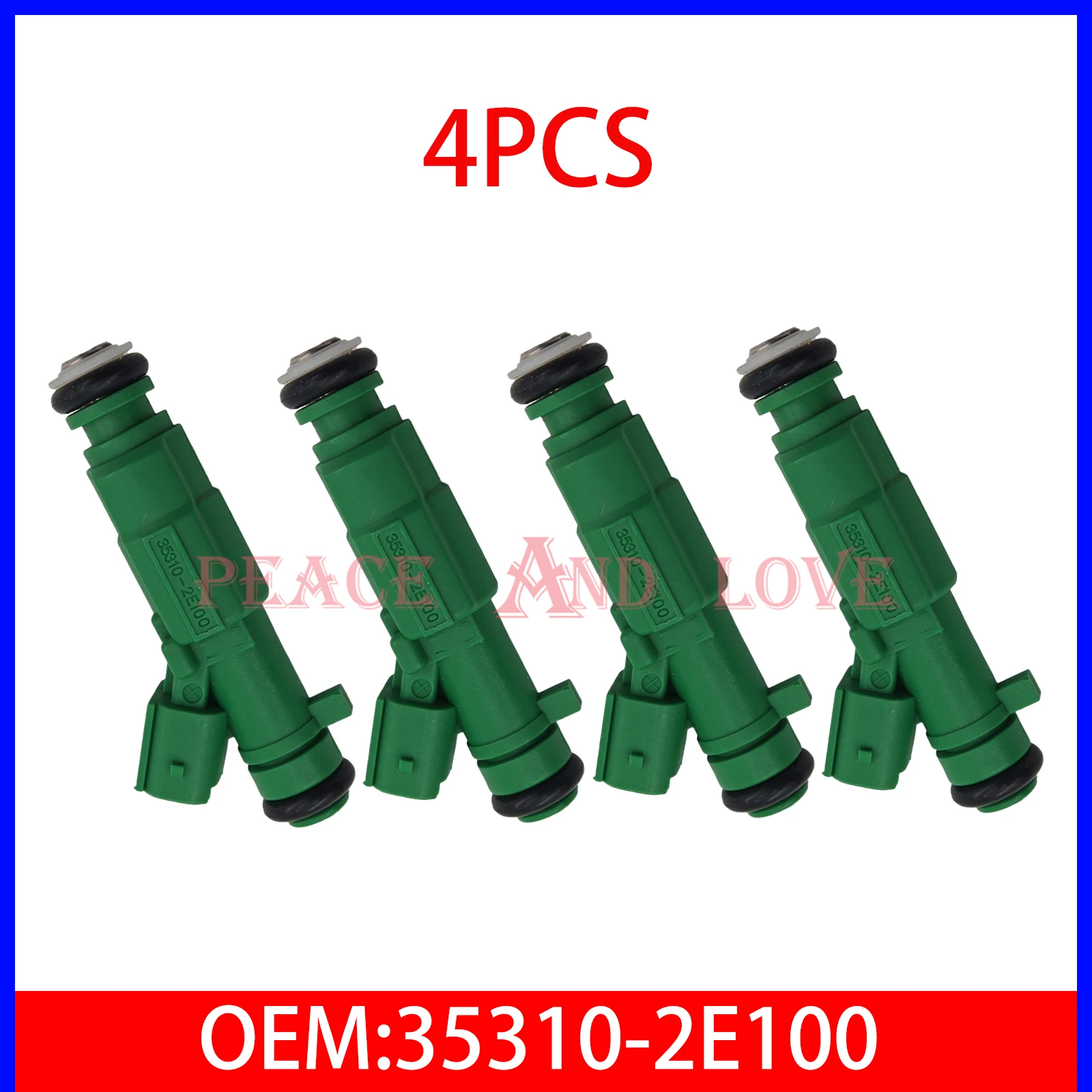 

4PCS 35310-2E100 353102E100 Brand New Fuel Injector For 2011-14 HYUNDAI ELANTRA Kia Forte 1.8L