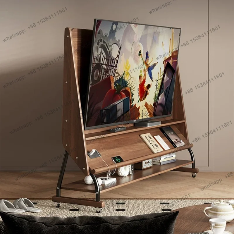 YJ Wood Unique Organizer Tv Stand Modren Decoration Organizers Universal Tv Cabinet Storage Mobile Meuble Tele Home Furniture