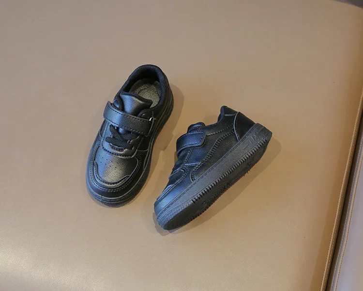 2026 Herbst Kinder-Sneaker Jungen Freizeitschuhe Leder Flache Schüler-Gehschuhe Rutschfeste Mädchen Leichte Sportschuhe – Detail 13