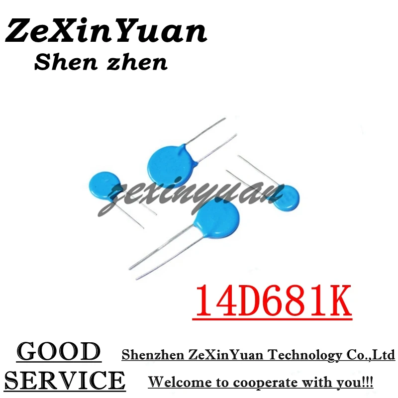10 Cái/lốc 14D681K 14D68114D681 680V 14MM Varistor Piezoresistor