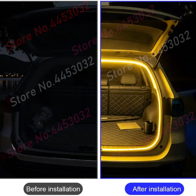 Car Trunk Seal Edge LED Strip For Toyota C-HR AX10 AX50 2019 2018 Flexible Light Strip Decoration Lighting Easy Installation - view 4
