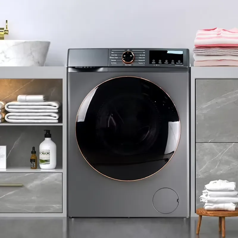 15kg Front Load Washer Dryer Combo Stainless Steel Inverter Motor 1400RPM Auto Single Tub Washing Machine Energy Saving