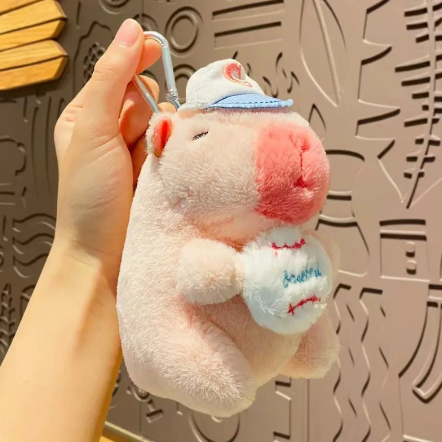 Cute Capybara Pendant Plush Toy Doll Bag Hanging Ornaments Cute Capibala Keychain Desktop Doll Ornaments Car Pendant