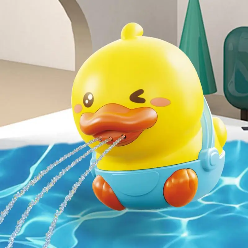 

Baby Bath Toy Water Spray Cute Yellow Duck Wink Floating Water Toys Bathtub Toys Fun Bath Time Shower Toys For Birthday Aged 3+