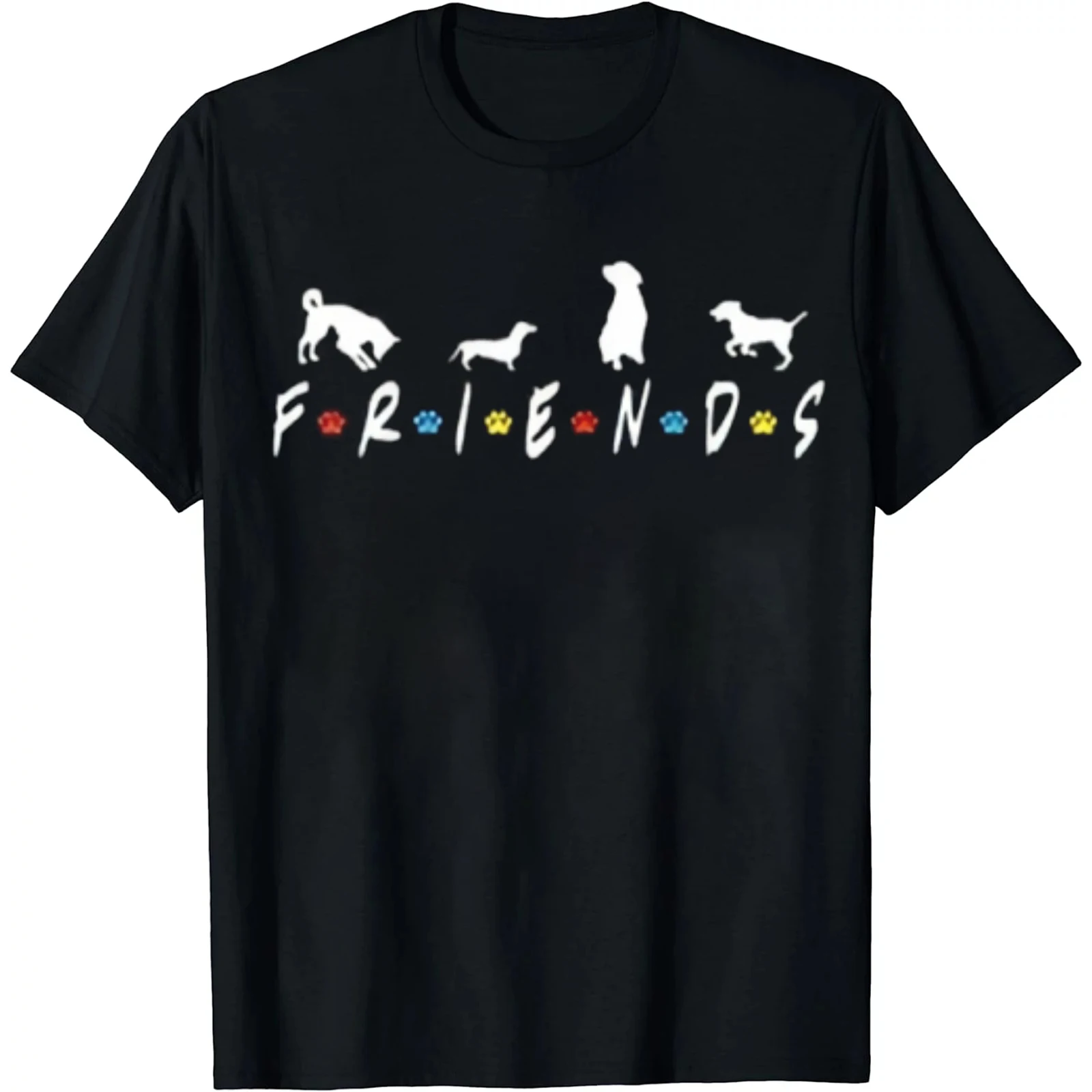 

2023 New Novelty Awesome Spaniel Dog Best Friend T Shirt Graphic Harajuku Short Sleeve Pet birthday Gifts Idea T-shirt Women top