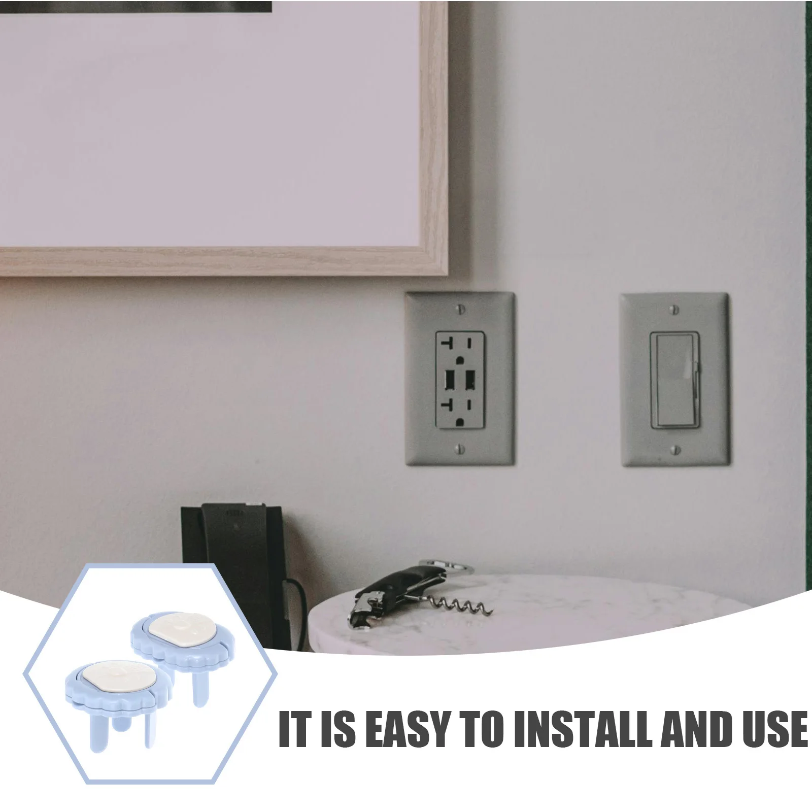 

12 шт. крышки для розеток, защитные колпачки для электрических розеток, гладкая поверхность, без заусенцев, простые в использовании крышки для розеток