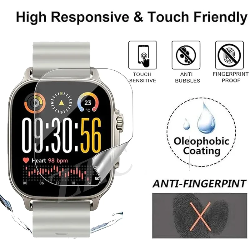 1-5PCS Soft Hydrogel Film Screen Protector For Realme Watch 5 HD Anti Scratch TPU Protective Film For Realme Watch 5 Accessories image 5