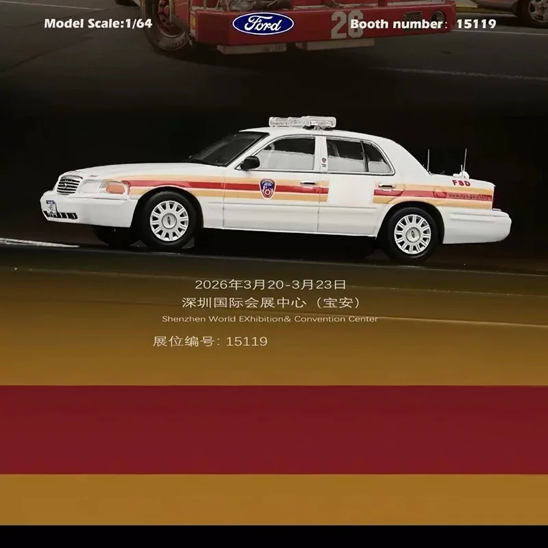 MK & GOC Diecast Alloy 1:64 Crown Victoria CV Car Model Adult Classic Limited for Collection& Display & Gift