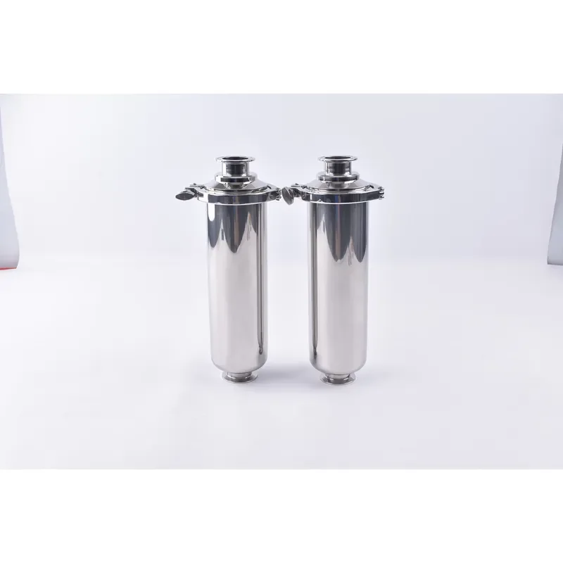 Wedge Wire Screen Super Mirror Finished SS 304 316 Sanitary Straight Filter for Juice Pre-Filling Terminal Coarse Filtration