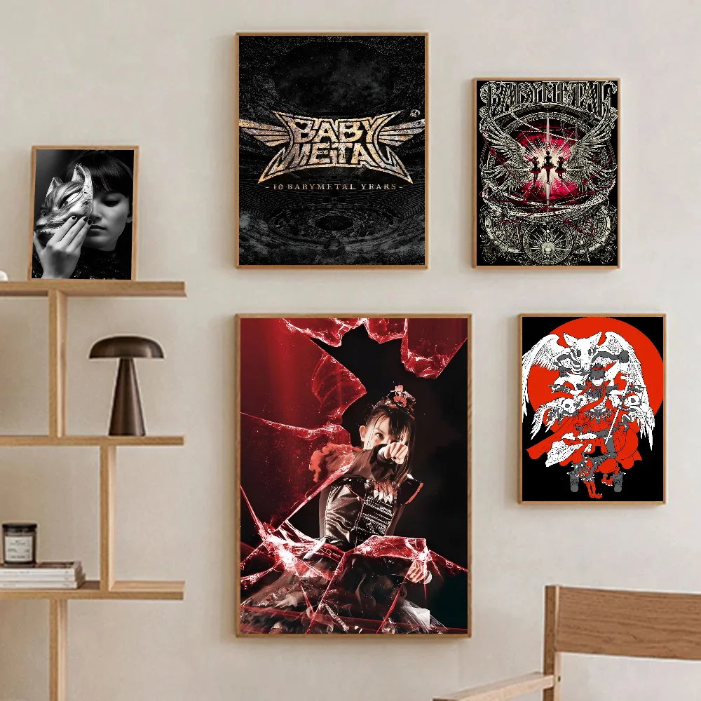 Singer B-Babymetal Poster Paper Print Home Living Room Bedroom Entrance Bar Restaurant Cafe Art Painting Decoration