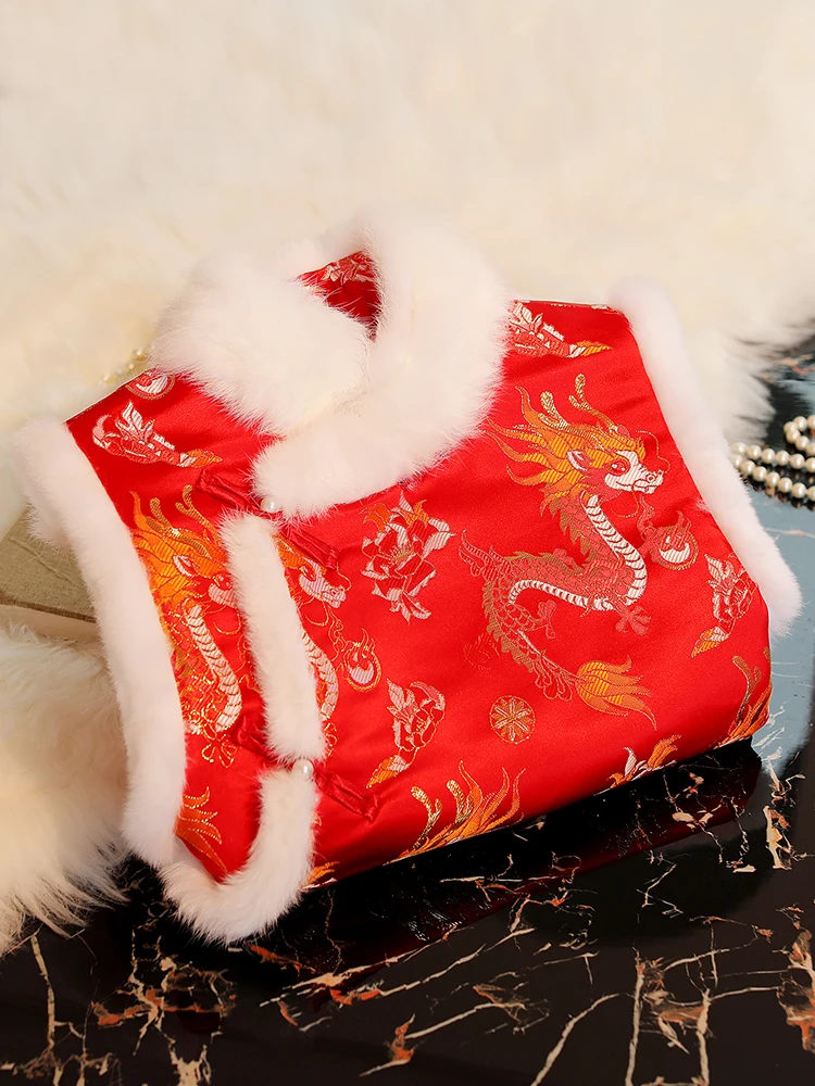 

New Chinese Sle Year Flag Robe Women's Improved Version Sweater Thin Coat Outerwear Fce Thi Young High Autumn Winter