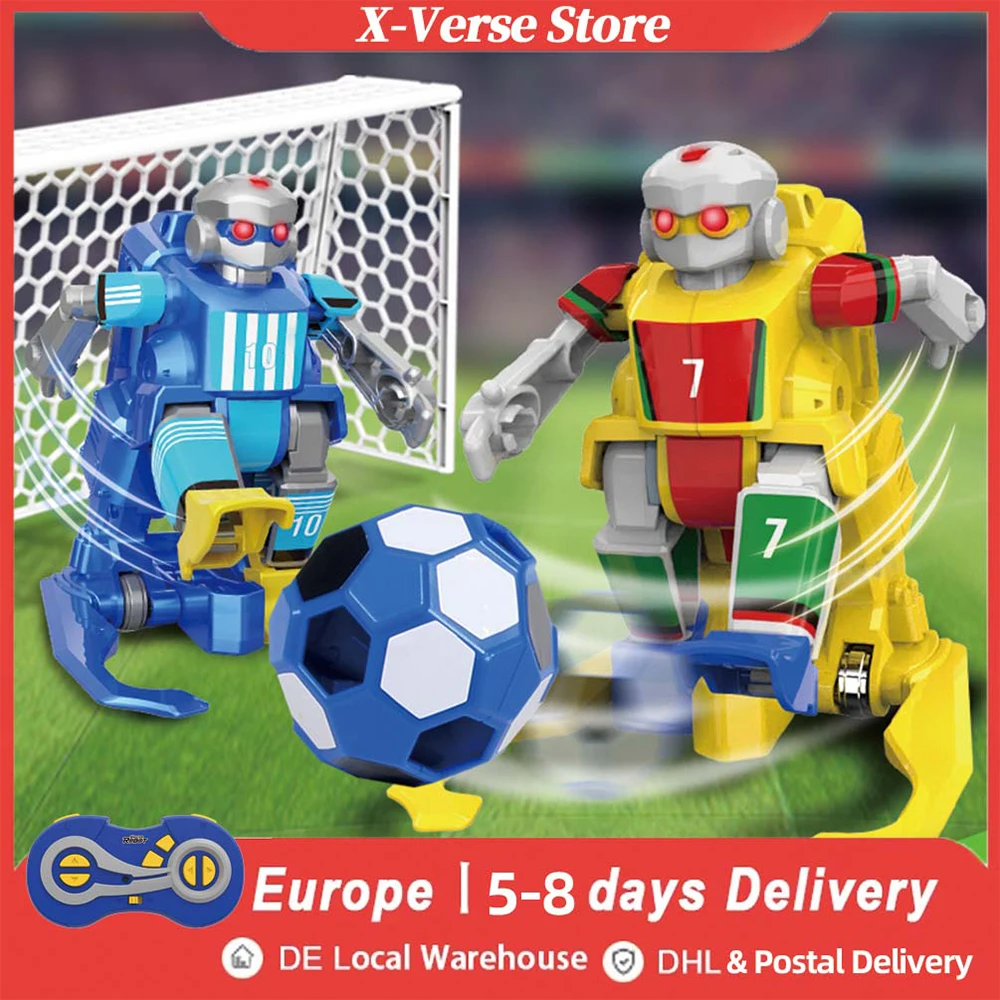 2.4G RC Soccer Robot Toy Smart Football Battle Remote Control Robot Parent-Child Educational Toys for Boys Kids Christmas Gifts