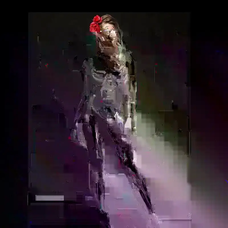 女の子用ハロウィン幽霊花嫁テーマ仮装衣装、伝統的な中国のウェディング衣装、2024年秋、レディースファッション