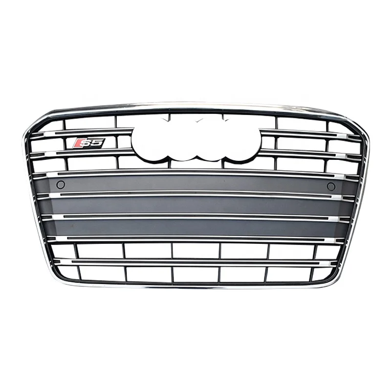 S5 style auto parts grille for  A5 car accessories fori S5 Chrome silver gray front bumper grill 2013-2015