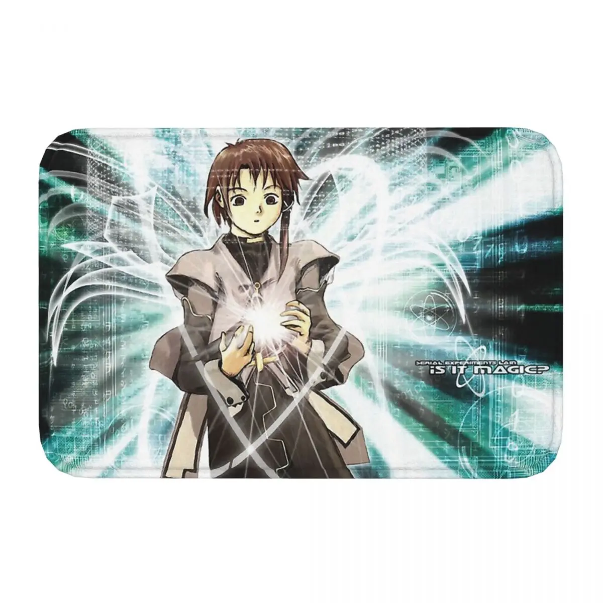 Yancang Lingyin And Data Bathroom Mat Serial Experiments Lain Doormat Living Room Carpet Balcony Rug Home Decor