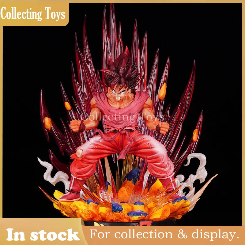 Аниме-фигурка DBZ Dragon Ball Z: Гоку в технике Кайо-Кен (GK Statue Figure), коллекционная модель из ПВХ, игрушка-подарок для мальчиков