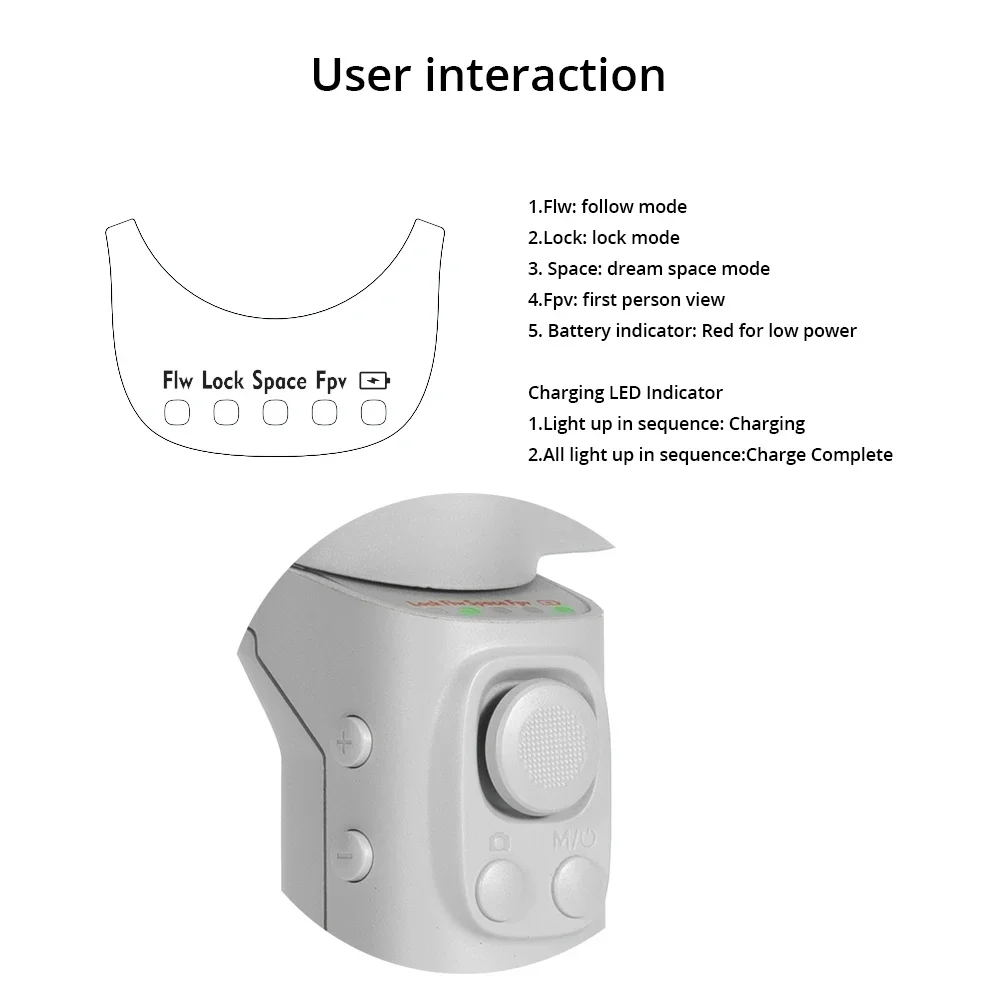 Imagem -03 - Dobrável Anti-shake 3-axis Smartphone Gimbal Estabilizador com Tripé Portátil Filmagem de Vídeo Vlog Estabilidade Aprimorada Zoom f5