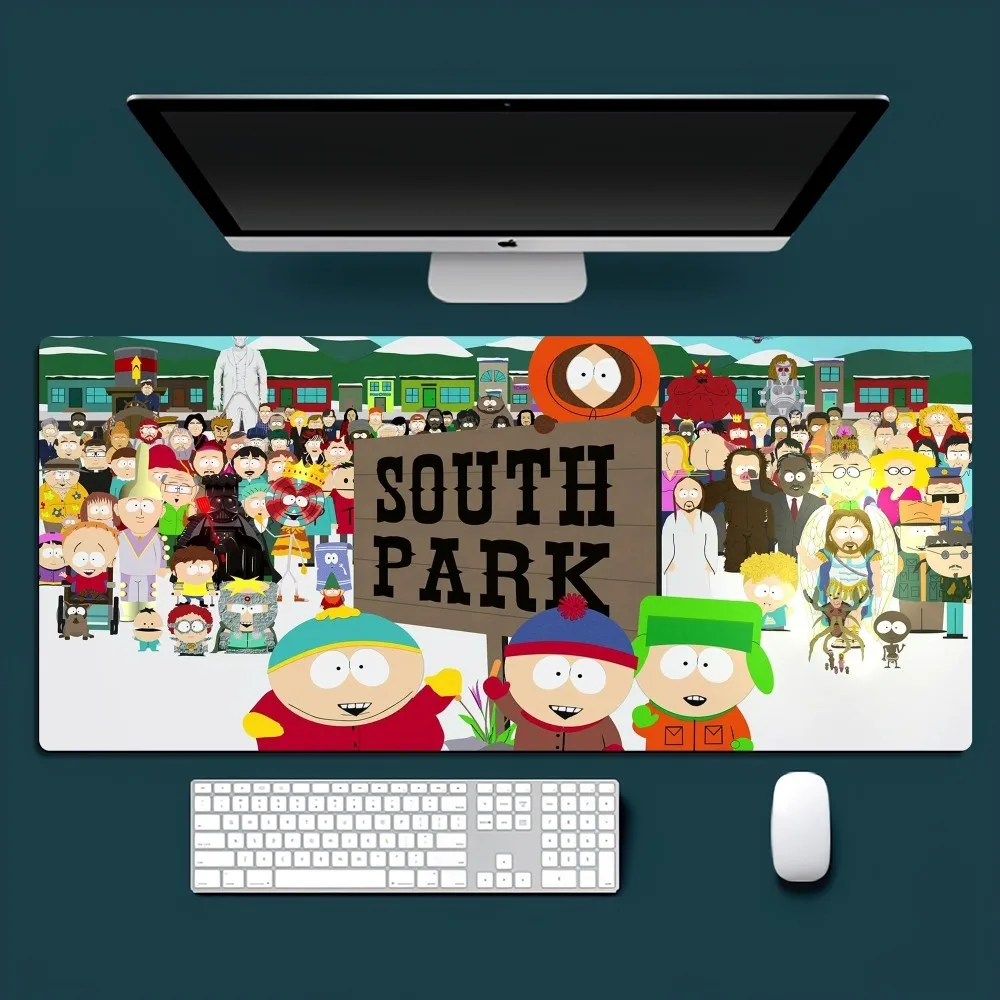 Cartoon S-South P-Park Funny Mousepad Office Small Large PC Computer Keyboard Mouse Game Rubber Anti-Slip Mice Mat Big