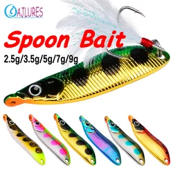 Spoon Jig 2.5g 3.5g 5g 9g Fishing Lures Winter Tackle Artificial Bait Hard Wobbler River Stream Freshwater Trout Bass Pike