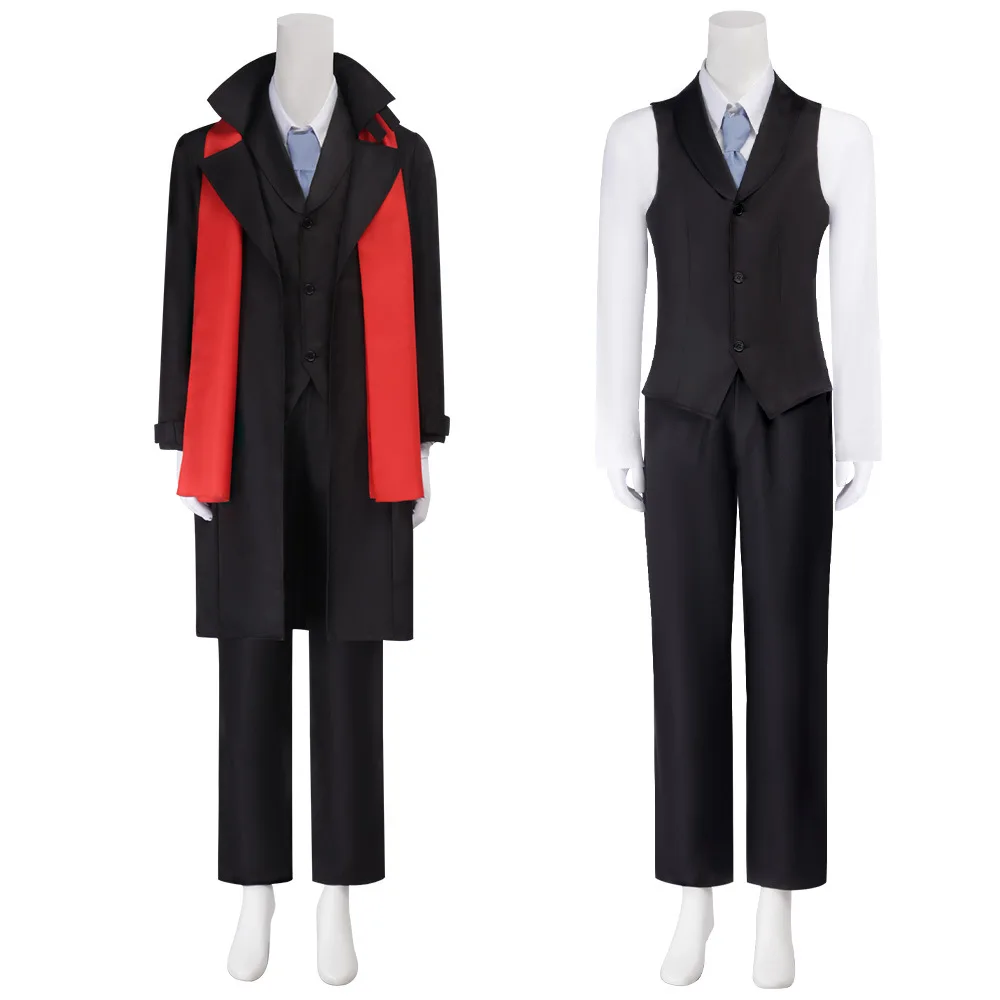 Season 2 Mori Ogai Cosplay Costume Wig Windbreaker Long Jacket Coat Suit Adult  Halloween Christmas Party Costume