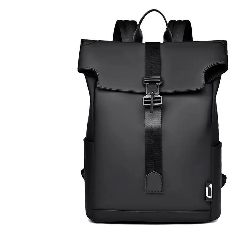 New Men's Backpack High-end Casual Backpack Men's Flip Magnetic Buckle Travel Backpack Fashionable Large Capacity Waterproof Bag