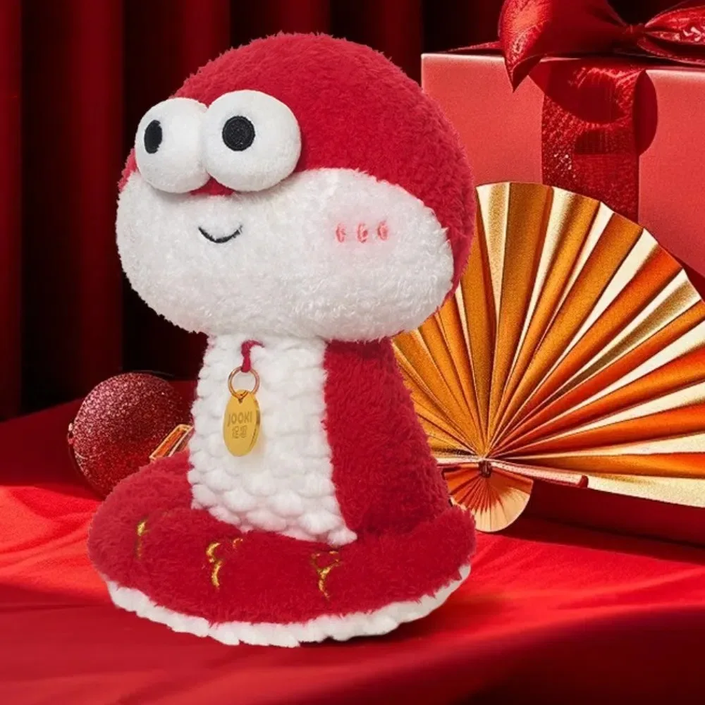 Ornamenti Peluche Anno del Serpente Peluche Morbido Cartone Animato Serpente Farcito Peluche Bambola Kawaii Simpatico Serpente Animale Bambola Regali di Capodanno