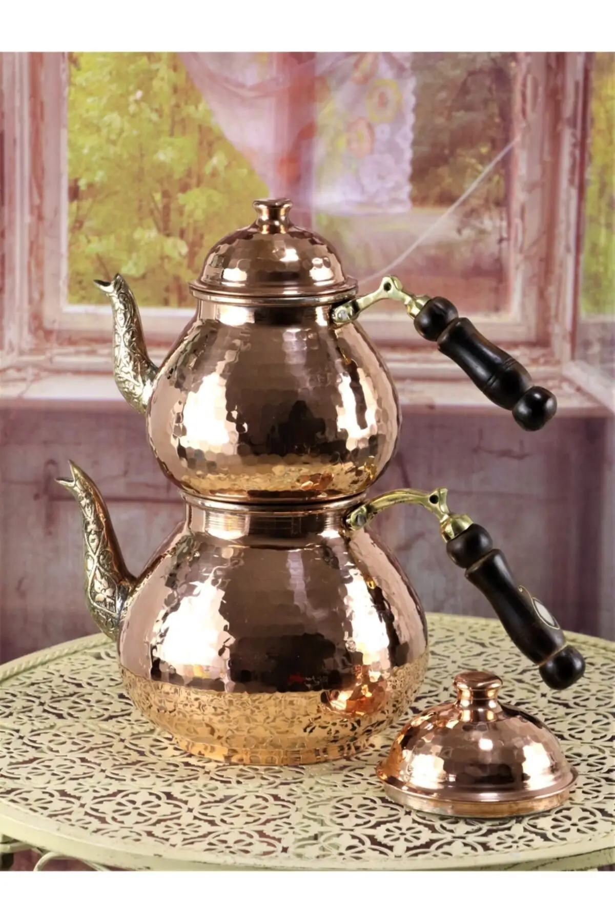 DOLBOVI drop red tattoo copper teapot Cooper Tea Pots Handmade