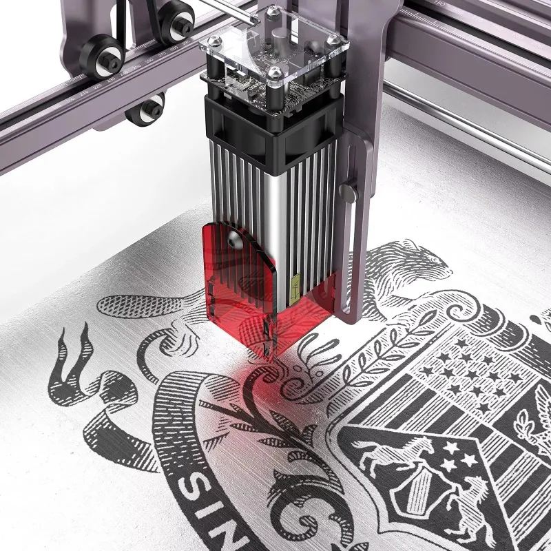 Xiangyin ATOMSTACK A5 Pro 5,5 W graveermachine met 360 °   R3 Pro Roller F30 30L/min Air Assist CNC-snijder