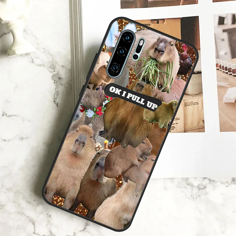 Funny Capybara Case For Huawei Nova 11 11i 10 9 SE 8i 7i 3i Y60 Y61 Y70 Y90 Y91 P20 P40 Lite P30 Pro Cover