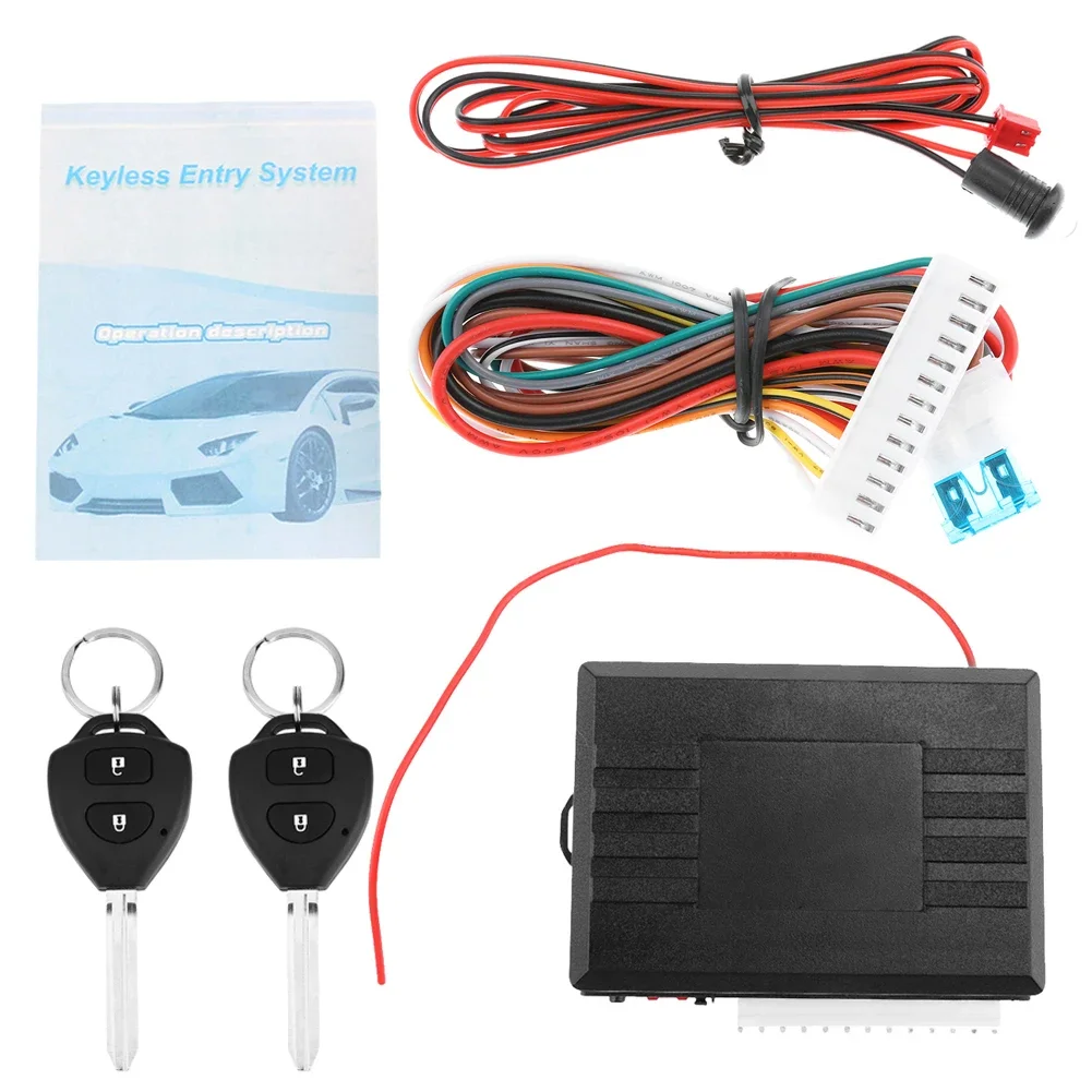 Universal Car Auto Remote Central Kit Vehicle Door Lock Locking Alarm Keyless Entry System 405/T402 Alarm Systems & Security