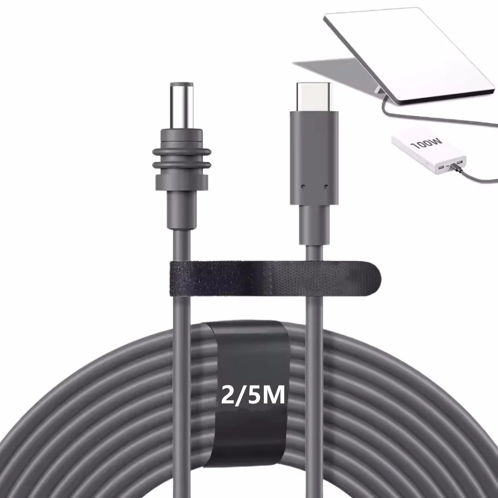 USB C to DC Power Cable For StarLink 2M 5M for Starlink Mini USB Type-C Input to Waterproof Power Cable fit Starlink Gen3 Mini