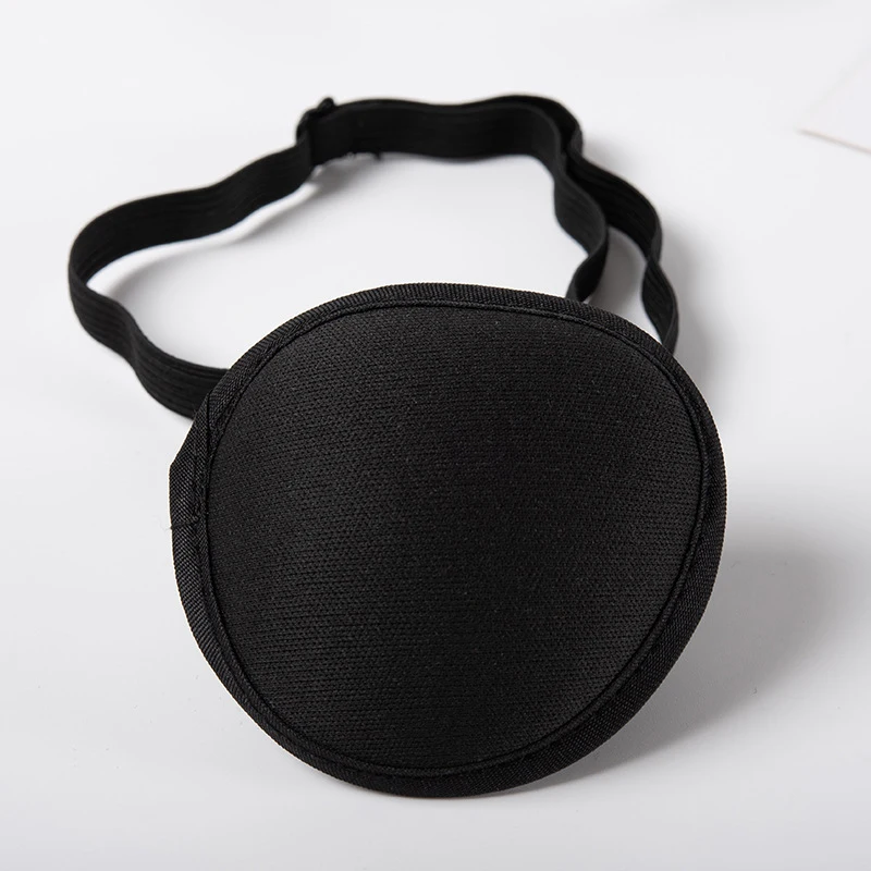 القراصنة لصقة عين للجنسين أسود واحد لصقة عين إيباتش عين واحدة قابل للغسل قابل للتعديل مقعر لصقة عين طفل القراصنة تأثيري حلي