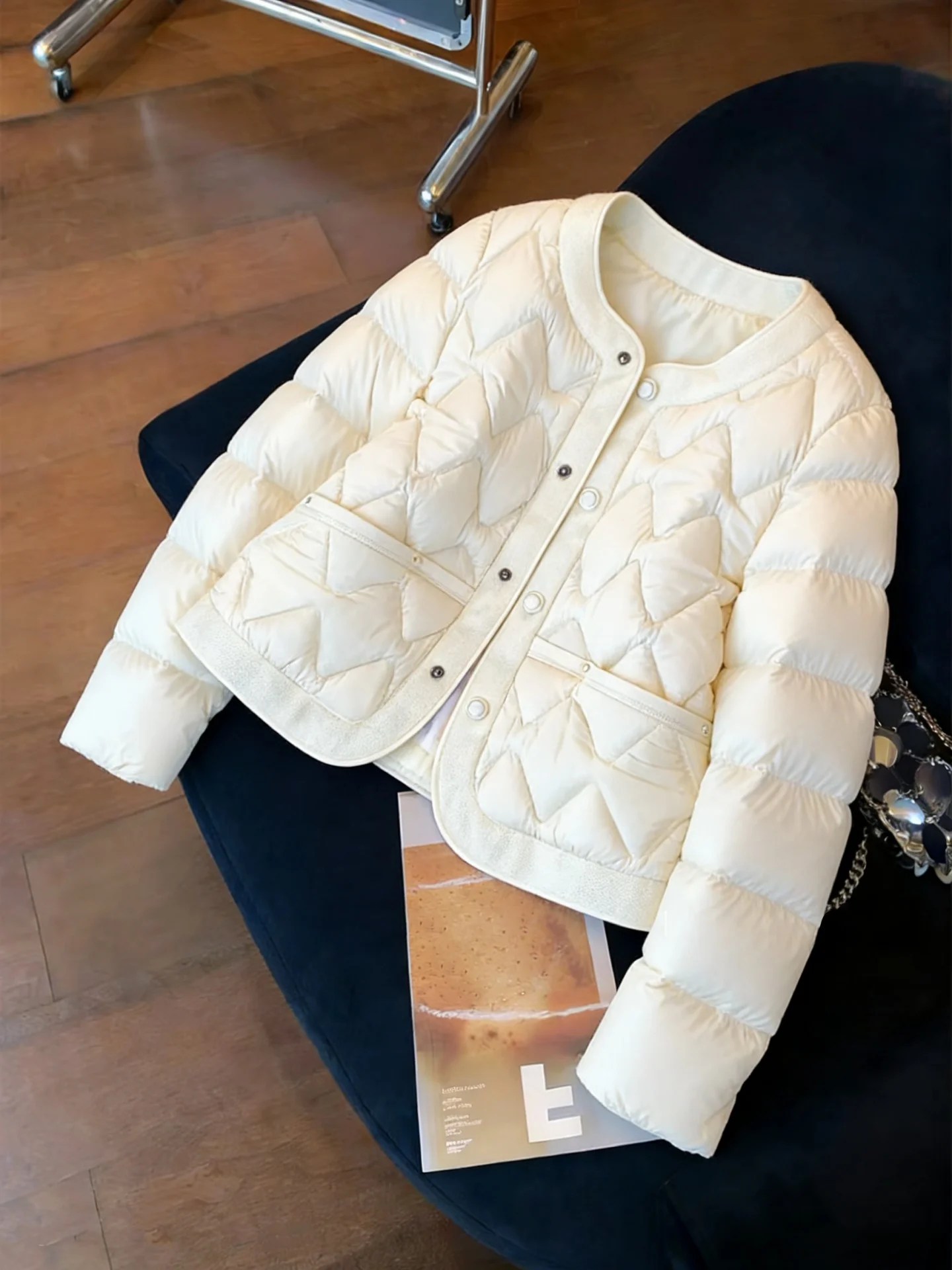 

Легкое свободное хлопковое женское тюлевое стеганое пальто, модное осенне-зимнее пальто, удобное теплое