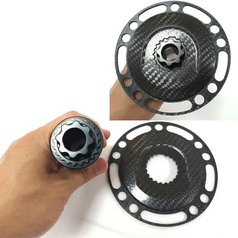 

BCD110 Carbon Fiber Crank Straight Mount 4 5 Claw Crankset For Road Mountain Bike Bicycle Arm Set Cycling Parts Accessories