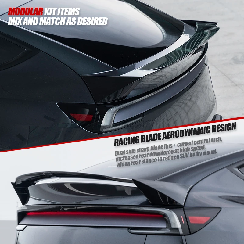 Rear Trunk Spoiler For Tesla Model Y Juniper 2025 PP Material Yofer Style Ducktail Wing Body Kit Exterior Tuning Mod Accessories