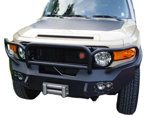 Car Front bumper for FJ cruiser with steel material black color off road Car Front bumpercustom