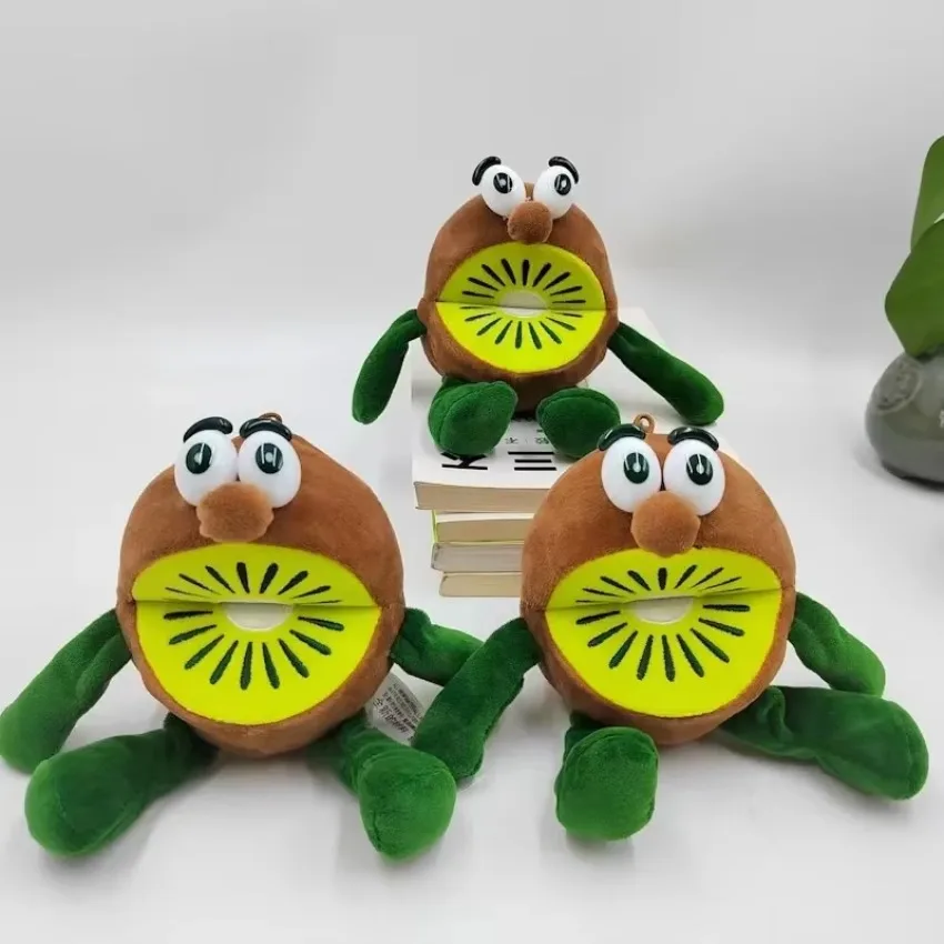 Coin Wallet Pendant Small Wallet Toy Doll Pendant Backpack Doll Birthday Gifts Creative New Cartoon Kiwi Fruit Plush Pendant view 3