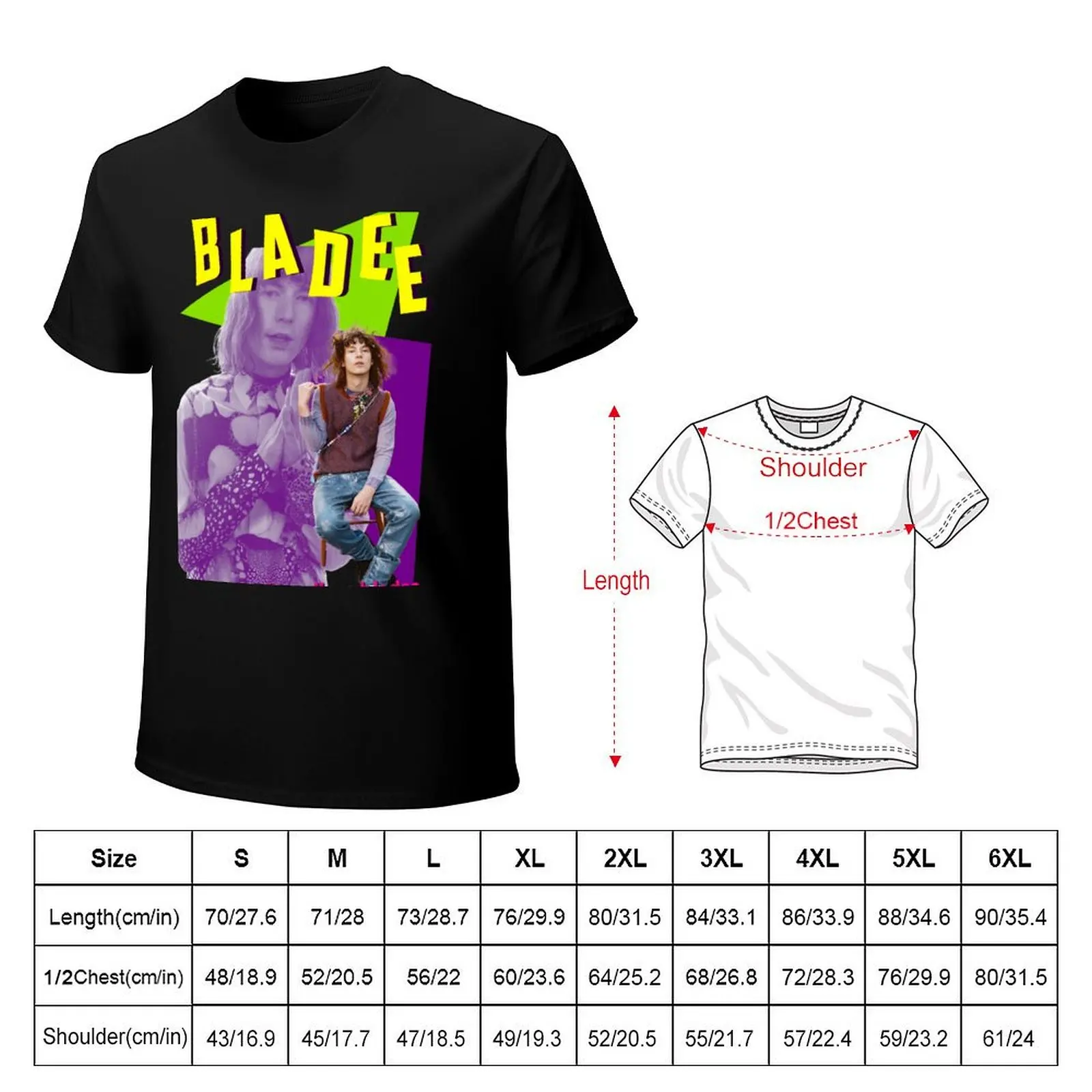 Bladee Drain Gang 90s Style T-Shirt Retro Style Print Casual Top