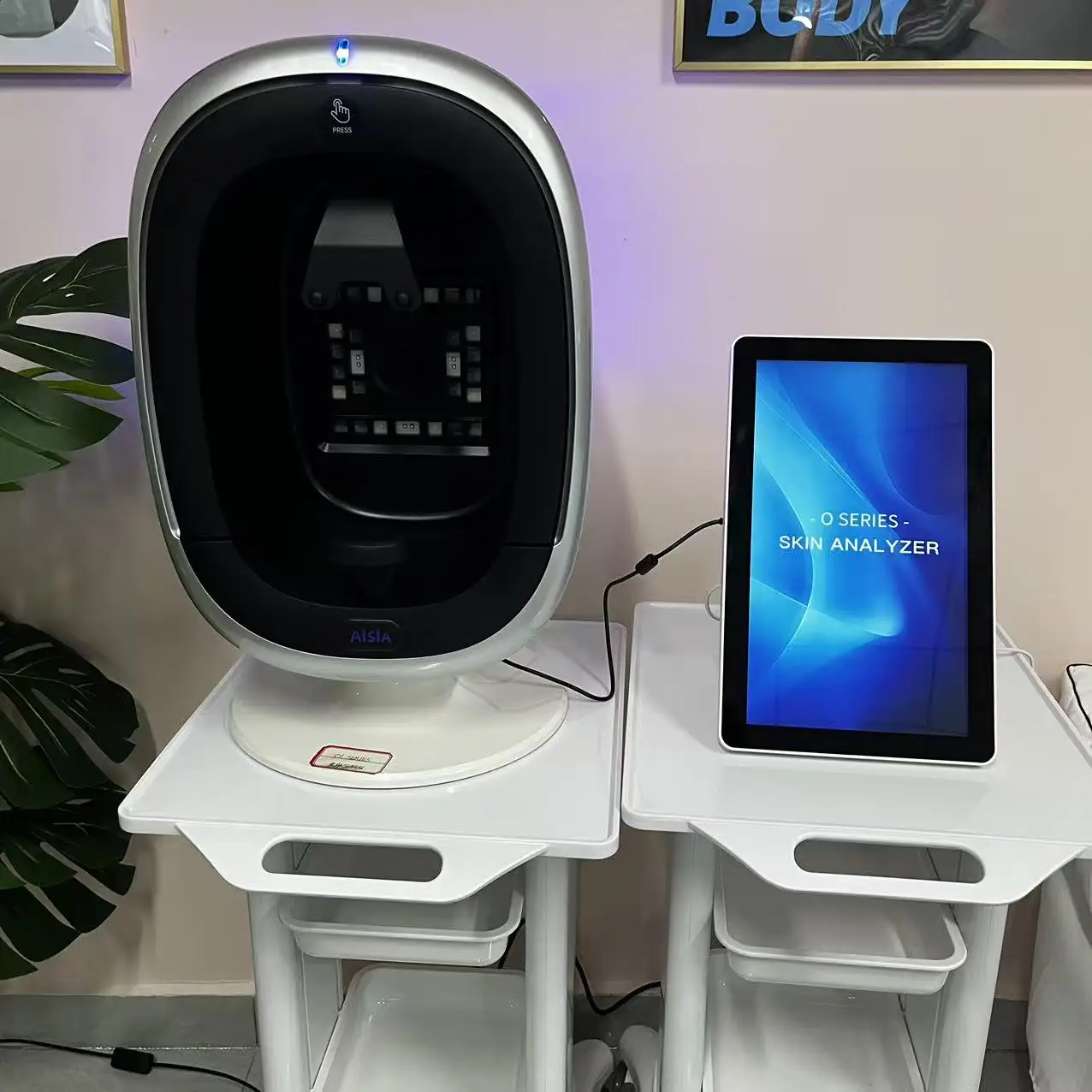 3D Skin Scanner Care Facial Analyzer Monitor Machine Magic Mirror Portable Testing English Detector Face Camera Test Analysis