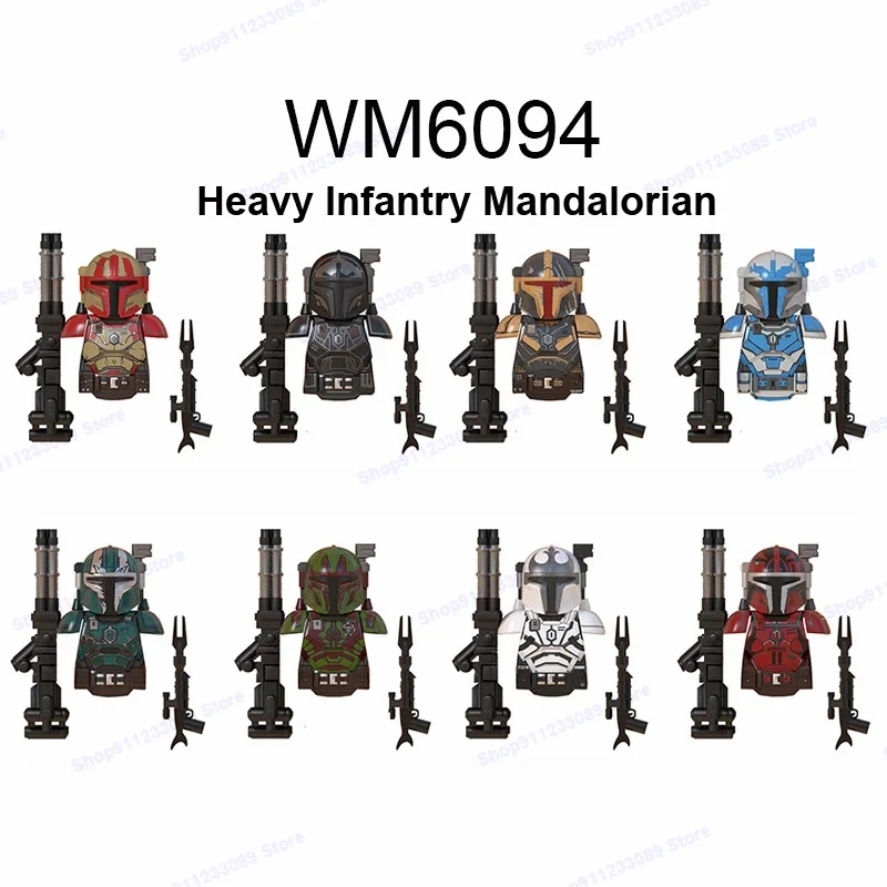 Star Wars Cute Mini Figures Mandalorians Technics Kawaii Assembled Building Blocks 4-5cm Model Dolls Toys for Kids Boys Gift