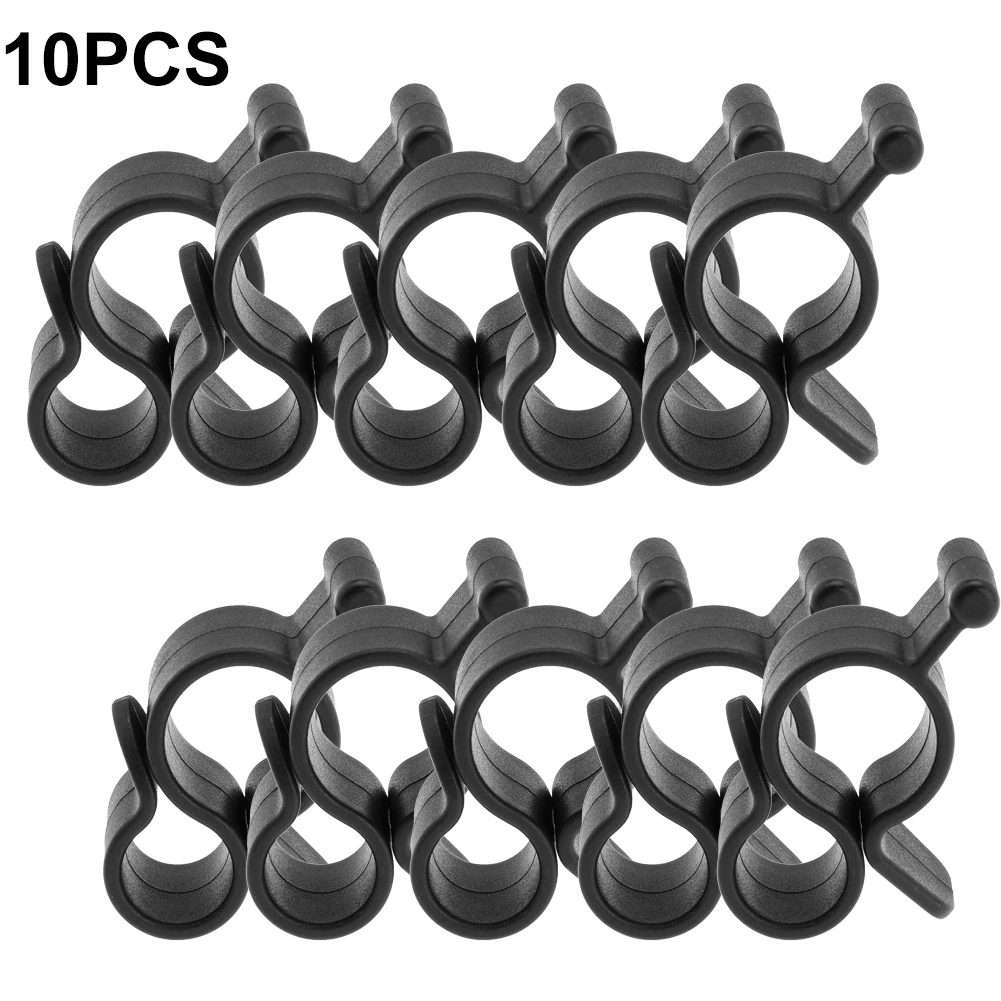 For Caravan Camper Tent Hooks For Awning Support And Hanging Rope Lights 1.57x1.14inch 40x29mm Black Plastic RV