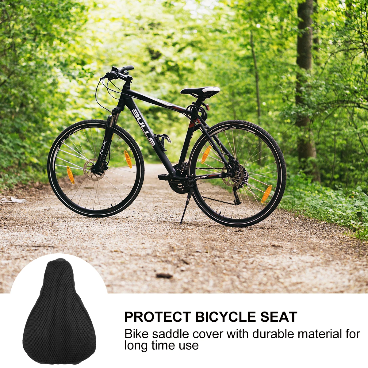 

Bike Saddle Cover Elastic Edges Breathable 3D Mesh Cushion Protect Mountain Road Bike Seat Cover Outdoor Riding
