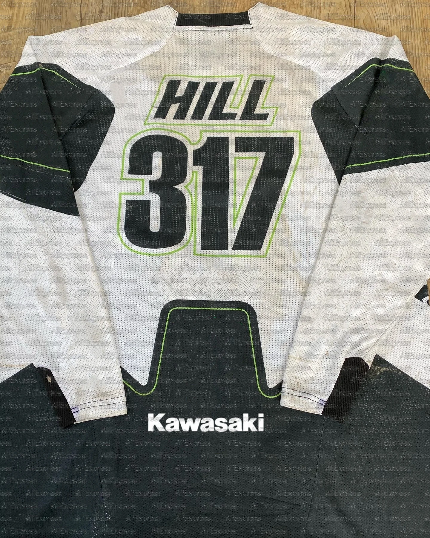 

Мужская трикотажная футболка Kawasaki Moto с длинным рукавом # 317 Hill Outdoor Летняя классическая свободная мотоциклетная футболка для тренировок