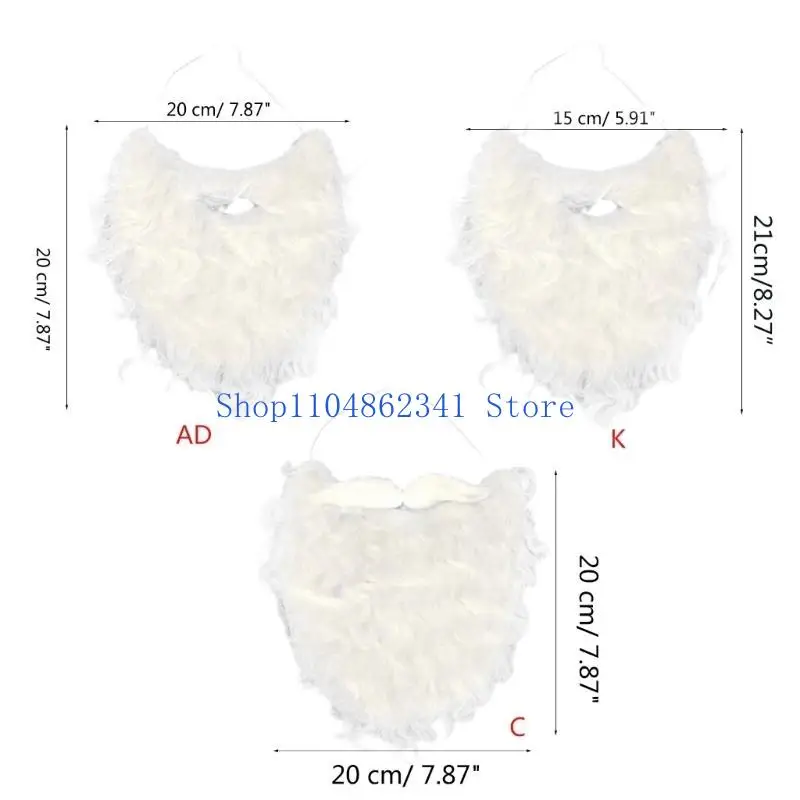 5asd Funny Fake Mustache Hair Disguise Accessories Santa Mustache Beards